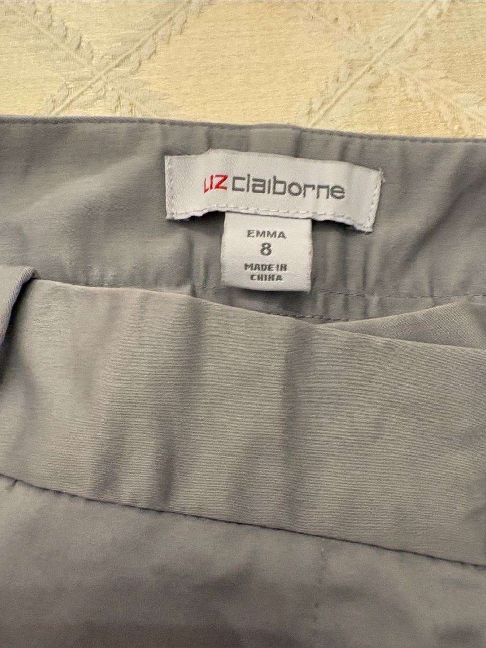 Liz Claiborne Light Gray Emma Women's Dress Pants